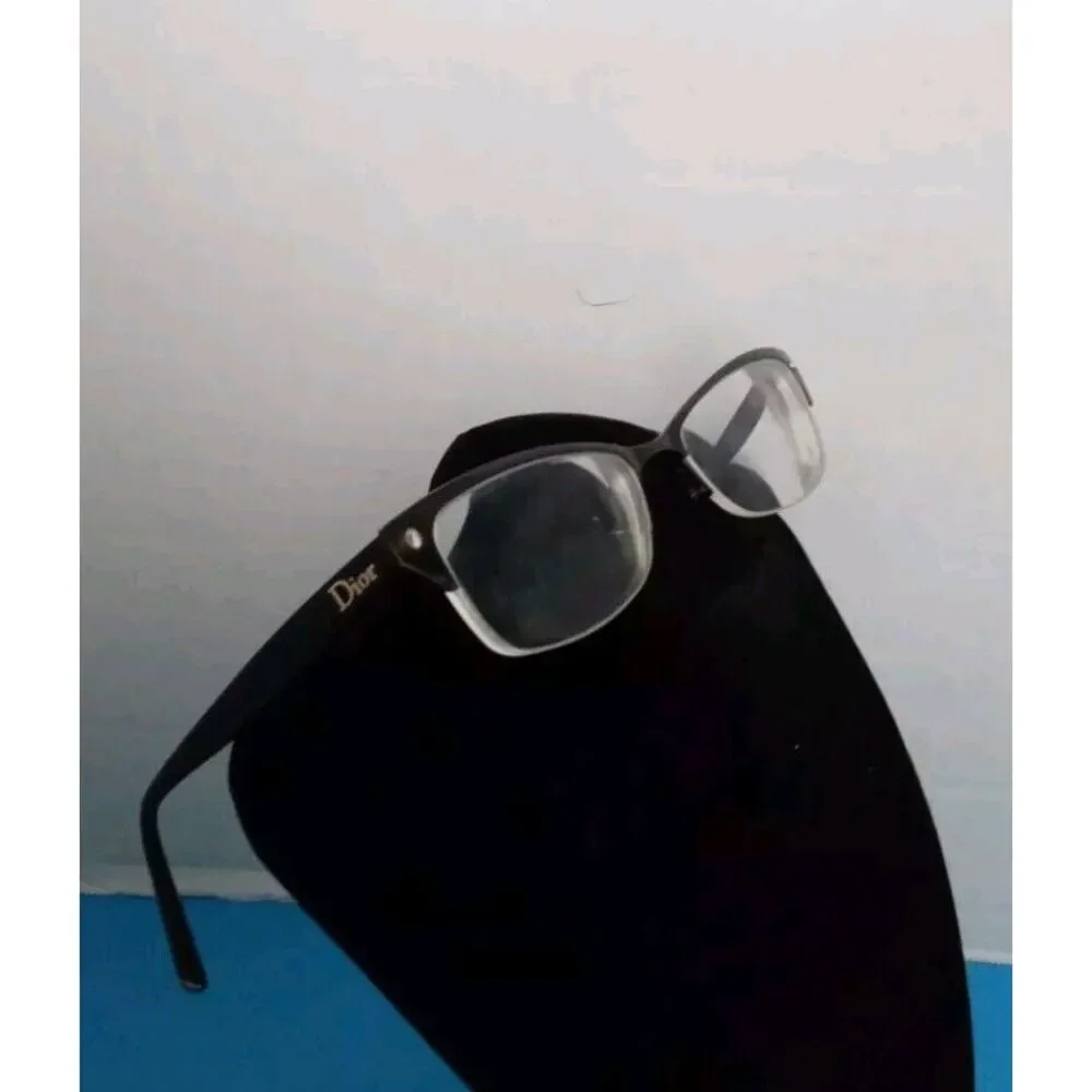 Dior Classic Rectangle Optical Frames Black‎ Glasses Prescription Ready Eyewear